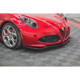 Накладка сплиттер на передний бампер на Alfa Romeo 4C